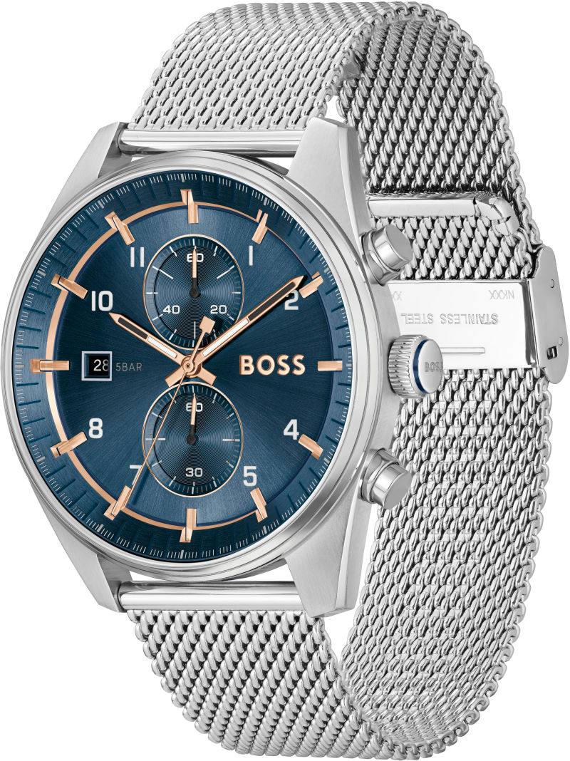 Hugo Boss Men's Trace Blue Dial Watch - Image 5